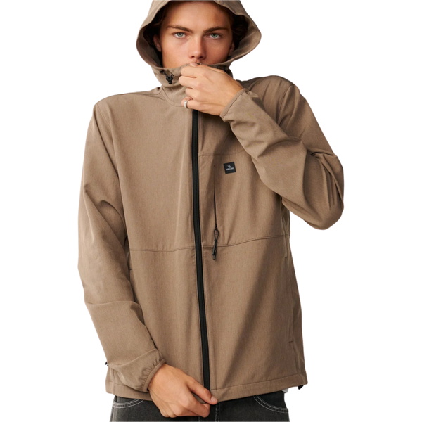 2026 Rip Curl M&auml;nner Elite Anti-Serie Reißverschluss-Jacket CJKAX9 - Walnut